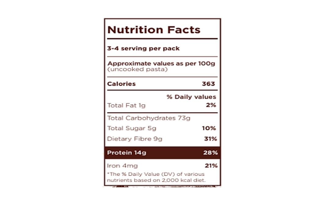 Long & Short Plant Protein Pasta Powered With Red Kidney Beans Penne   Box  250 grams